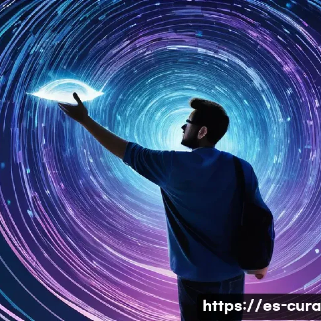 정보 큐레이션에 대한 고객의 인식 - **Prompt 1: Navigating the Digital Ocean with a Trusted Guide**
A visually striking, dynamic sce...